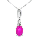 .38ct Ruby Diamond Fashion Pendants 10KT White Gold