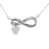 .04ct Diamond Cross Religious Pendant Sterling Silver