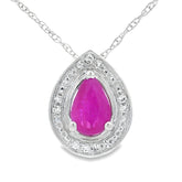 .51ct Ruby Diamond Fashion Pendants 10KT White Gold