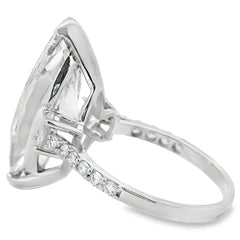 9.85ct Lab Grown Diamond Eng Only 14KT White Gold