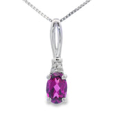 .40ct Rhodolite Garnet Fashion Pendants 10KT White Gold