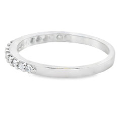 .25ct Diamond Wedding Band Ring 14KT White Gold