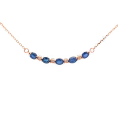 .73ct Sapphire Diamond Fashion Pendants 10KT Rose Gold