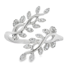 .10ct Diamond Ring Sterling Silver