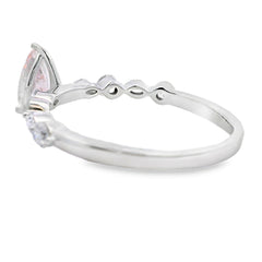 1.00ct Lab Grown Diamond Eng Only 14KT White Gold