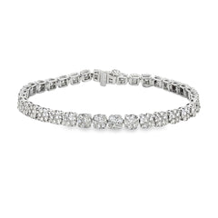 Lab Grown Diamond Tennis Bracelet 10KT White Gold