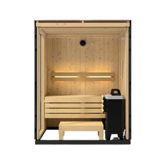 Kohler C1 Indoor Graphite Gray Freestanding Alcove Design Sauna Kit (SAK93182)