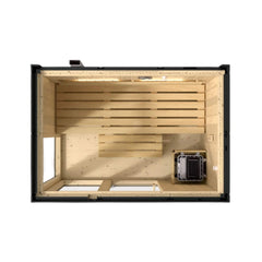 Kohler C1 Indoor Graphite Gray Freestanding Alcove Design Sauna Kit (SAK93182)