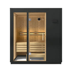 Kohler C1 Indoor Graphite Gray Freestanding Alcove Design Sauna Kit (SAK93182)