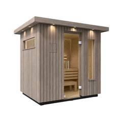 Kohler C2 Outdoor Weathered Gray Spruce Sauna Kit (SAK39184)