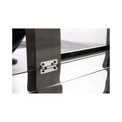 Large Black Stainless Steel Single-Door Fridge For Outdoor Kitchen Islands (SAK15296)
