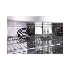 Large Black Stainless Steel Single-Door Fridge For Outdoor Kitchen Islands (SAK15296)