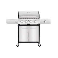 Large Outdoor 42K BTU BBQ Stainless Steel Propane Gas Grill With 4 Burners (SAK61283)