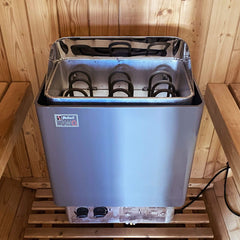 Thermora Large Premium American White Oak Outdoor Wooden Barrel Sauna With 4.5KW Sauna Heater (SAK45968)