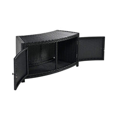 Alora Large Premium Surround Spa Patio Rattan Sofa Set With Storage Compartments And Cushions (SAK75629)