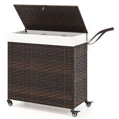Laundry Hamper with Wheels and Lid