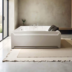 Alora 73-Inch Luxury 2-Person Whirlpool Hydro Massage Jetted Bathtub With Chromatherapy Lights (SAK58620)