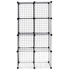 DIY 8 Cube Grid Wire Cube Shelves