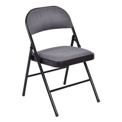 4 Pieces Fabric Upholstered Padded Seat Folding Chairs Seet