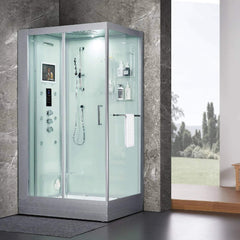 Maya Bath Platinum Lucca Steam Shower With LCD Touchscreen Controls (SAK27483)