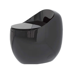 Nuvia Modern 1.28 GPF Single Flush 1-Piece Ceramic Egg-Shaped Toilet (SAK93341)
