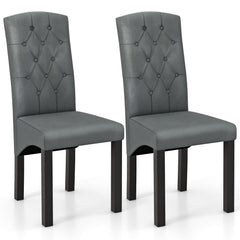 Modern Dining Chair with High Backrest High-density Sponge Cushion