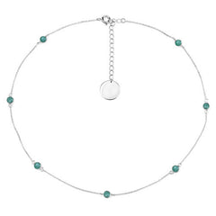 1.89 Carat Genuine Emerald .925 Sterling Silver Necklace