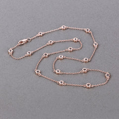 1.62 Carat Genuine Morganite .925 Sterling Silver Necklace