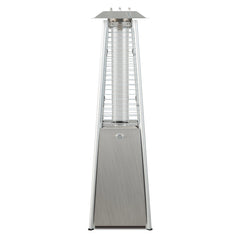 10000 BTU Portable Stainless Steel Tabletop Patio Heater with Glass Tube