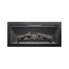 Nuvia 36-Inch Electric Antique Black Touch Panel Infrared Fireplace Insert With Removable Trim Kit (SAK84610)