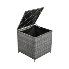 Alora Outdoor 6-Piece All-Weather PE Rattan Sofa Set With Adjustable Seat, Storage Box, Removable Covers, And Tempered Glass Table Top (SAK37221)