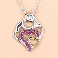 0.28 Carat Genuine Ruby .925 Sterling Silver Pendant