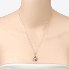 0.20 Carat Genuine Ruby .925 Sterling Silver Pendant