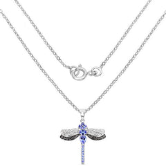 1.93 Carat Genuine Tanzanite and White Topaz .925 Sterling Silver Pendant