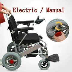 PCMOS WD602 17.5-Inch Heavy-Duty Electric Motorized Lightweight Wheelchair, 250LBS (SAK56491)