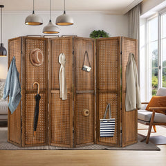 Pegboard Display with 360° Metal Hinges and Solid Wood Frame