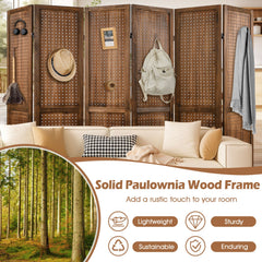 Pegboard Display with 360° Metal Hinges and Solid Wood Frame
