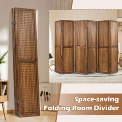 Pegboard Display with 360° Metal Hinges and Solid Wood Frame