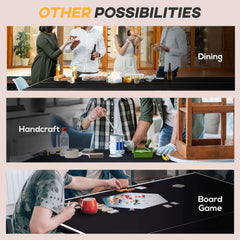 Portable Foldable Full Size Ping Pong Table Tennis Table With Net And Accessories (SAK64929)