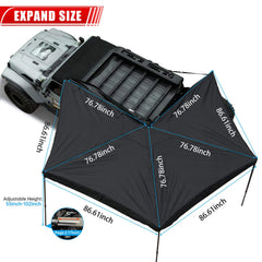 Trailora Premium All-Weather Top Only Multi-Functional 270 Degree Outdoor Awning House Tent (SAK24839)