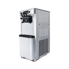 Premium Commercial Vertical 2000W 3-Flavor Soft Ice Cream Machine With Dual 6L Hoppers, 25-30L/H (SAK93406)