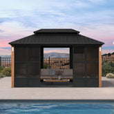 Alora Prestige Premium Hardtop Double Top Outdoor Patio Solarium Sunroom (SAK43078)
