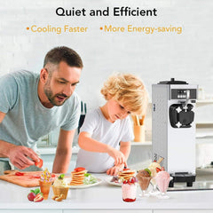 Premium Industrial Single Flavor Soft Serve Ice Cream Maker Machine, 1200W (SAK81752)