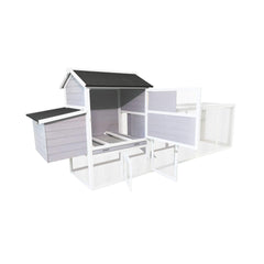 Large Heavy-Duty 113-Inch Outdoor Anti-UV Waterproof Wooden Chicken Coop Hen House (SAK32684)
