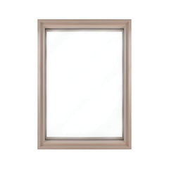 Prosaunas 25-5/8X37-5/8 Large Framed Dual Pane Clear Glass Sauna Window With Hemlock (SAK66329)