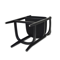 Pyrla 26" Upholstered Counter Stool with Curved Cane Back and Wood Legs