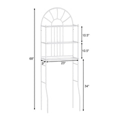3-Tier Bathroom Rack Over-the-Toilet Storage Rack with 3 Shelves