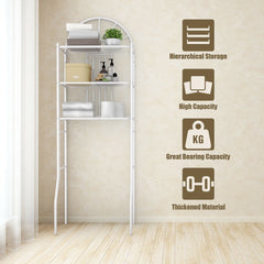 3-Tier Bathroom Rack Over-the-Toilet Storage Rack with 3 Shelves
