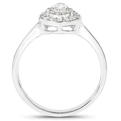 14K White Gold 0.70 Carat Genuine White Diamond Ring