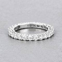 1.50 Carat Lab Grown Diamond 14K White Gold Ring